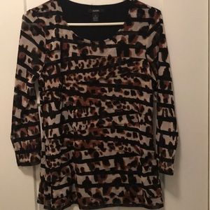 Alfani top with sheer sleeves